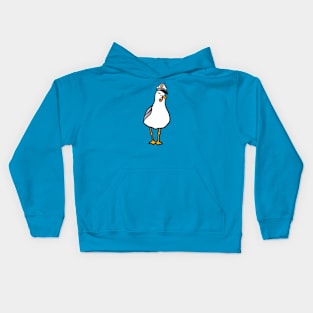 A boating captain seagull Kids Hoodie